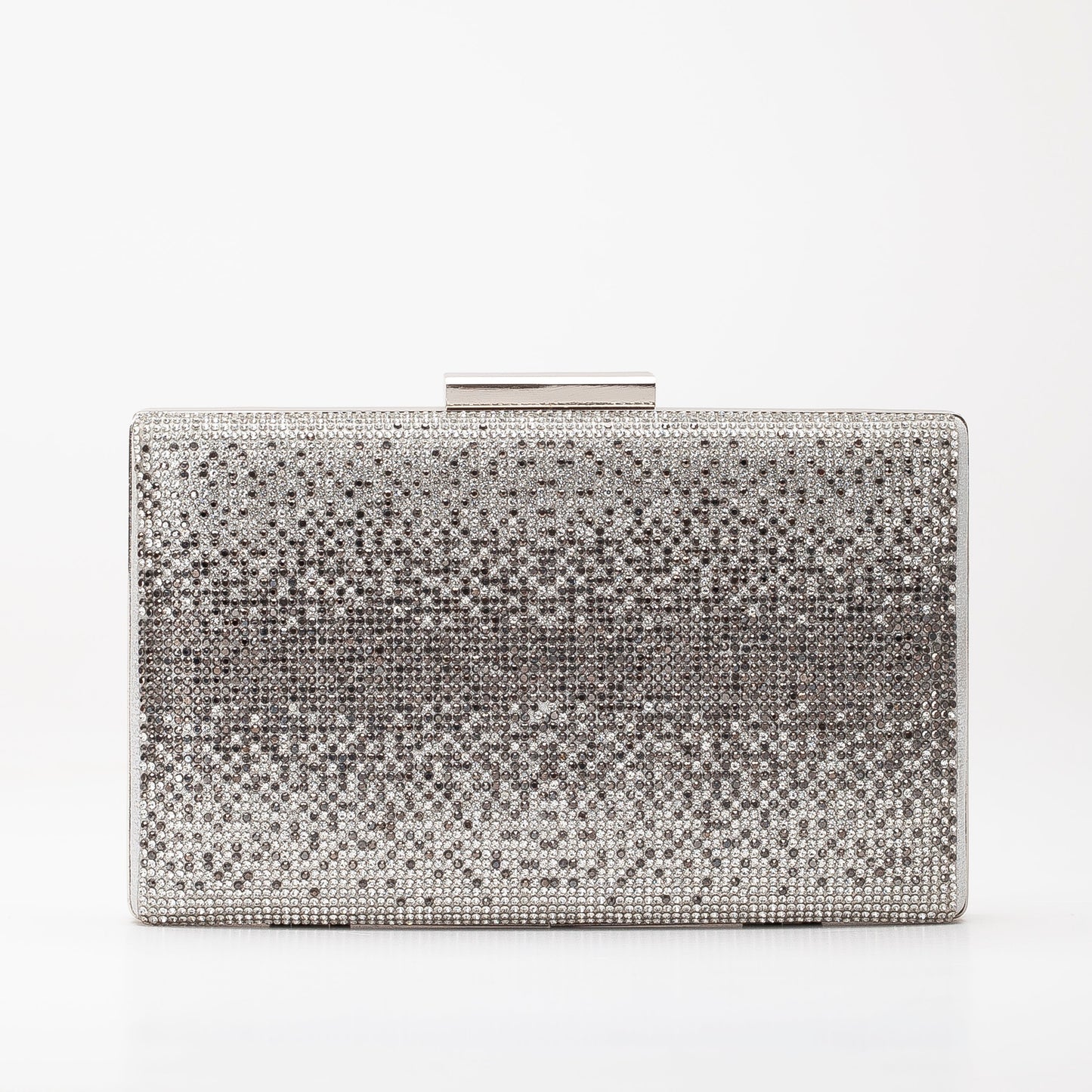 Clara - Bolso de mano plateado con purpurina