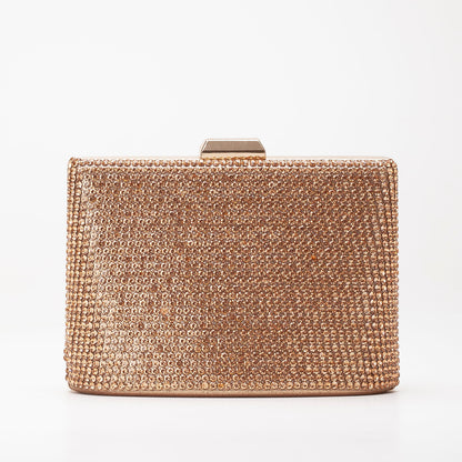 Marla - Rose Gold Glitter Evening Clutch
