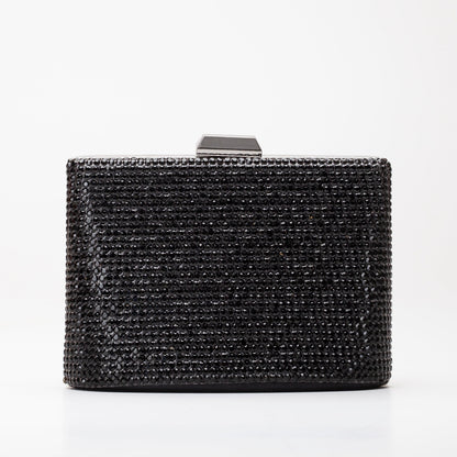 Marla - Bolso de Noche Negro con Purpurina
