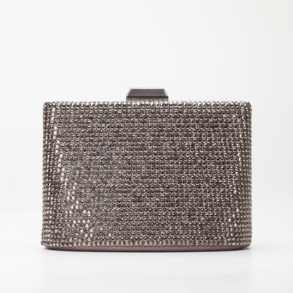 Marla - Bolso de Noche Plateado con Purpurina