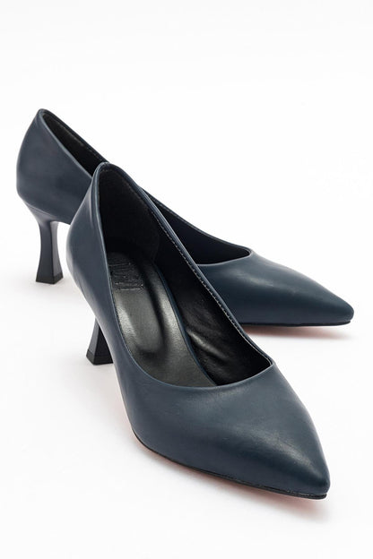 Pedra - Zapatos de tacón en punta azul marino (Mujer)