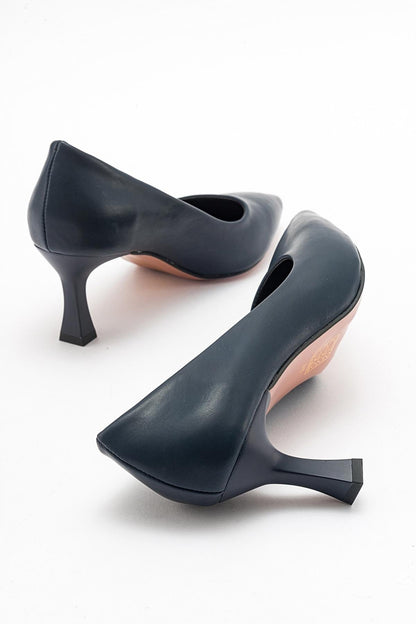 Pedra - Zapatos de tacón en punta azul marino (Mujer)