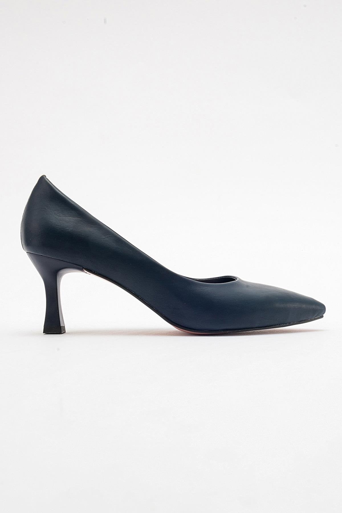 Pedra - Zapatos de tacón en punta azul marino (Mujer)