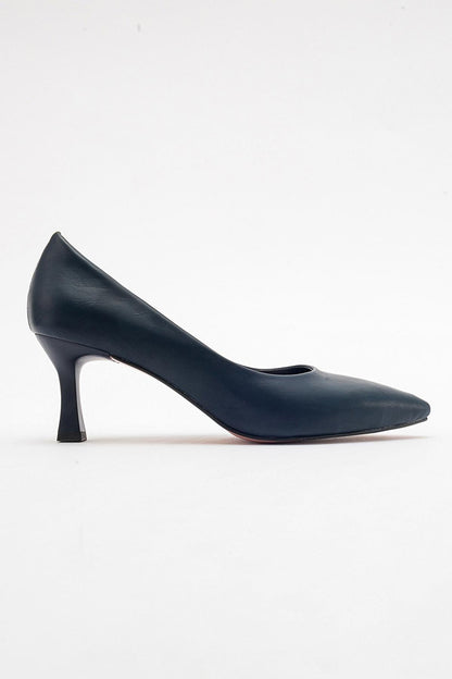 Pedra - Zapatos de tacón en punta azul marino (Mujer)