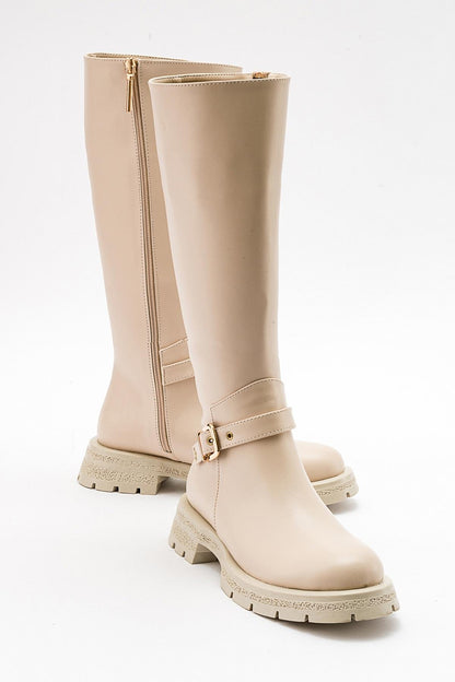 Covela - Bota alta beige (Mujer)