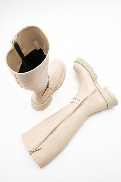 Covela - Bota alta beige (Mujer)