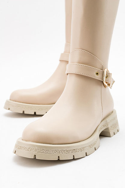 Covela - Bota alta beige (Mujer)