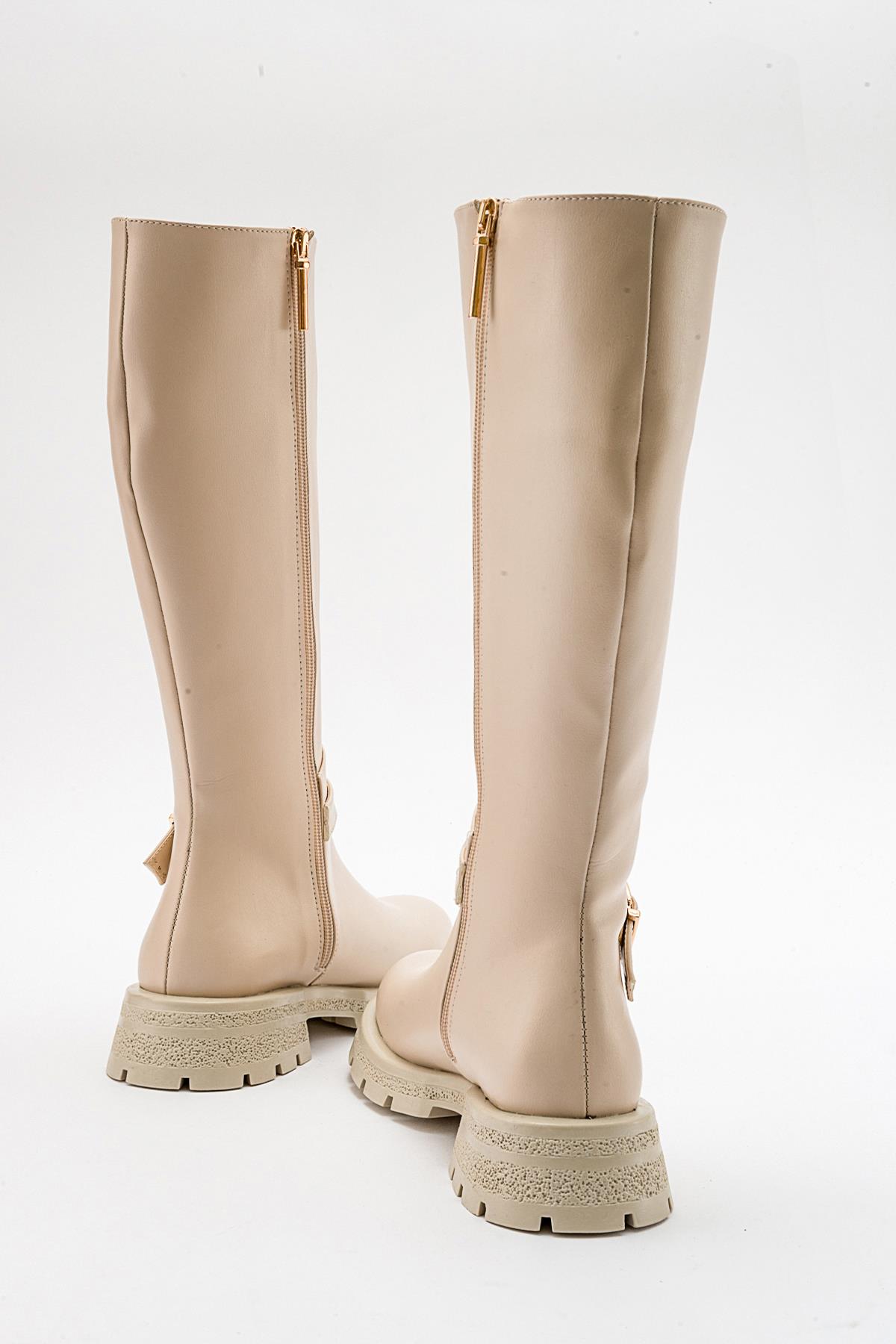 Covela - Bota alta beige (Mujer)