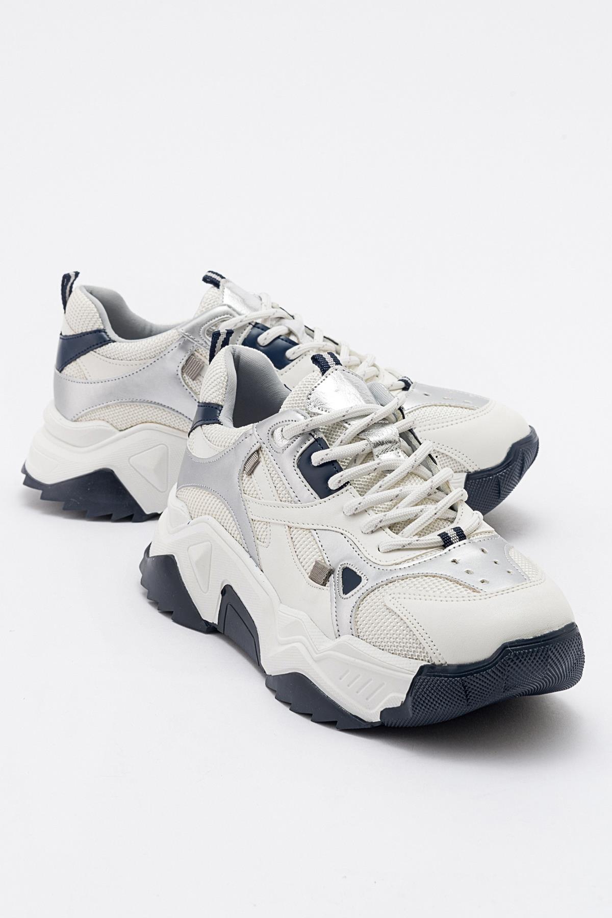 Lecce - Zapatillas Blanco-Azul Marino (Mujer)