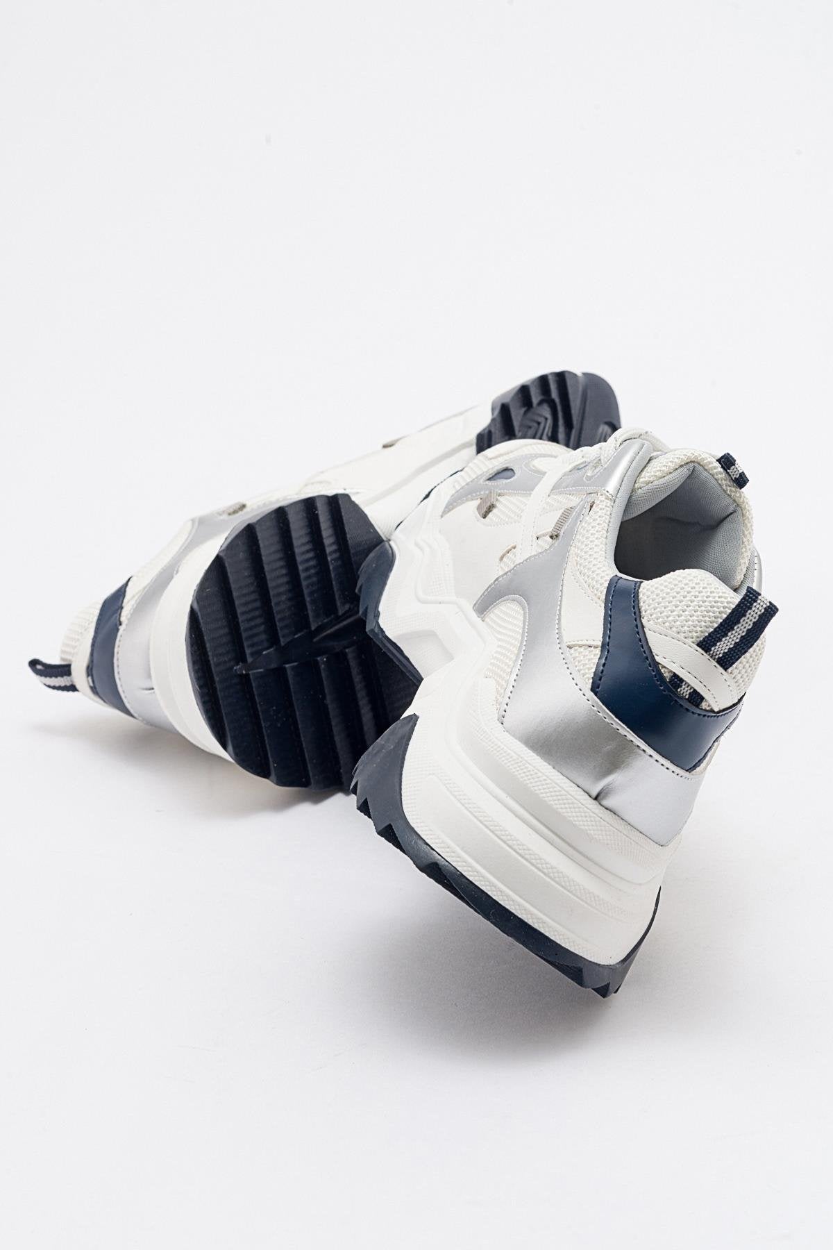 Lecce - Zapatillas Blanco-Azul Marino (Mujer)