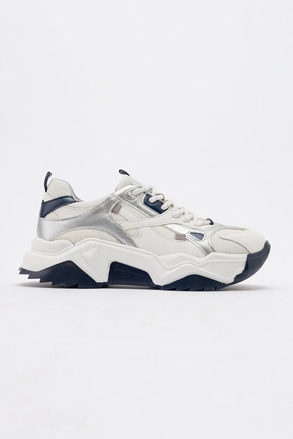 Lecce - Zapatillas Blanco-Azul Marino (Mujer)