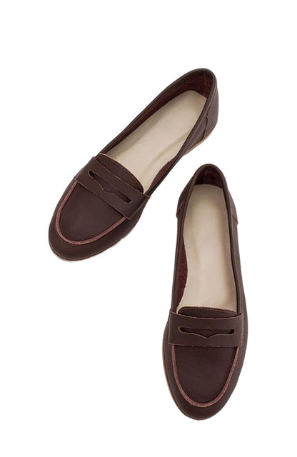 Dorothy - Dark Brown Leather Loafers