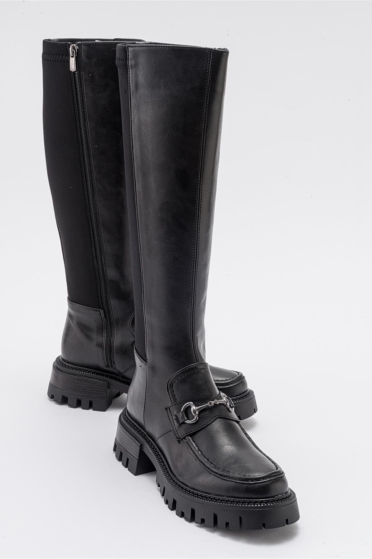 Chapel - Bota elástica con hebilla negra (Mujer)