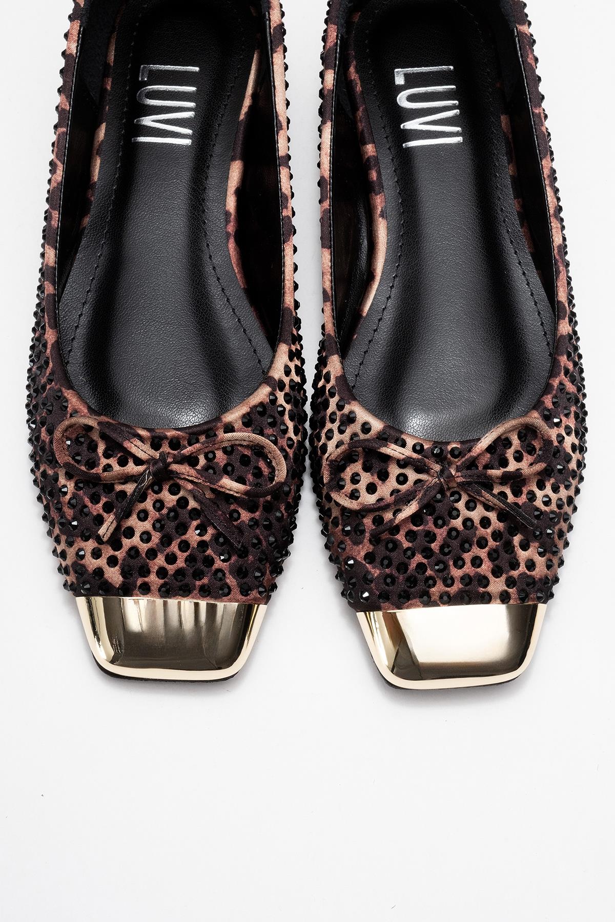 Abra - Leopard Bow Ballet Flat (Women)