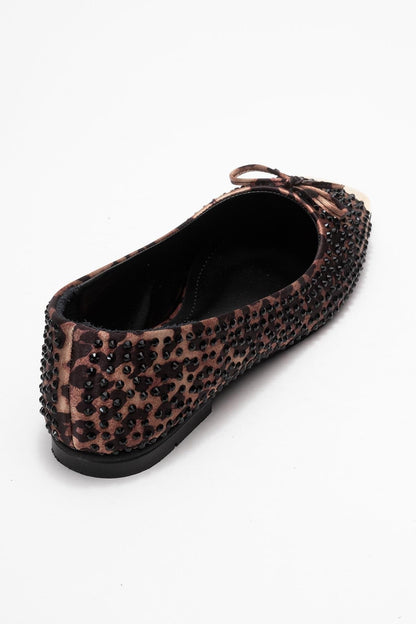 Abra - Leopard Bow Ballet Flat (Women)