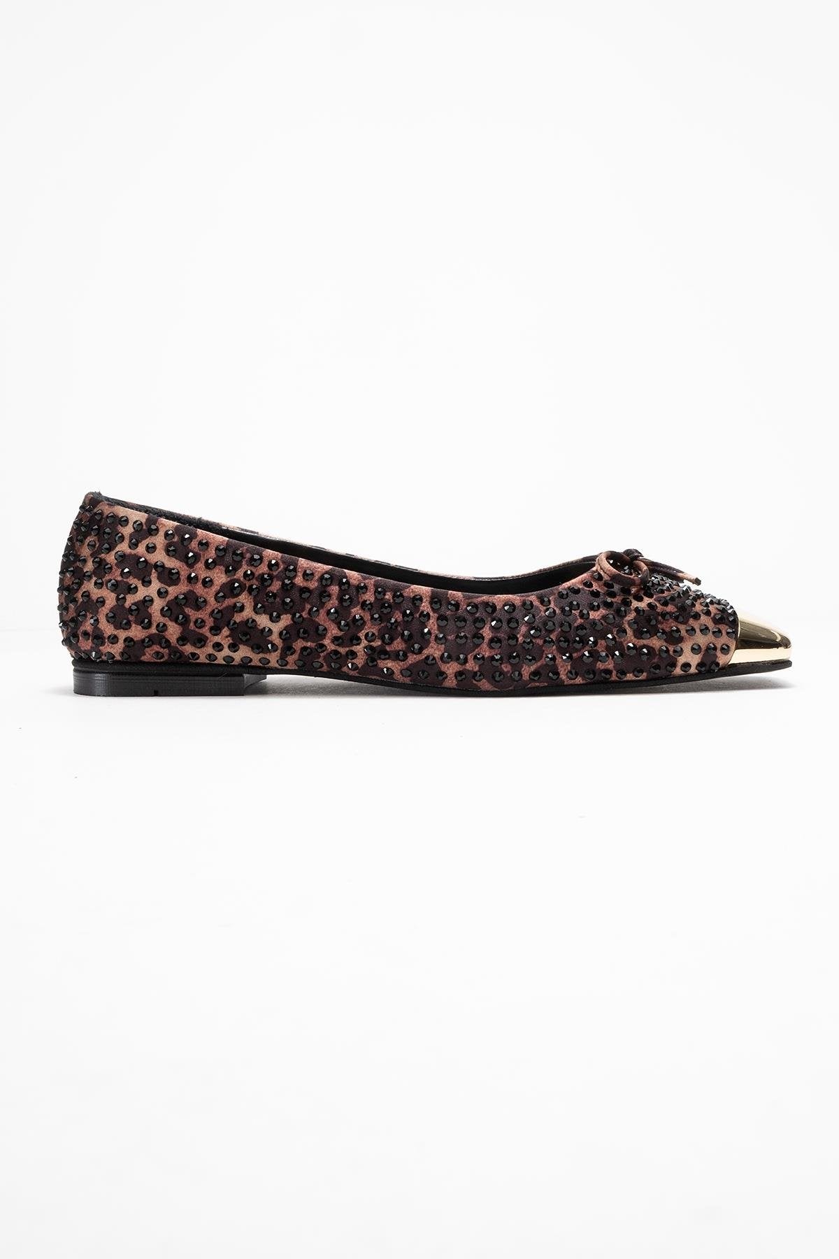 Abra - Leopard Bow Ballet Flat (Women)