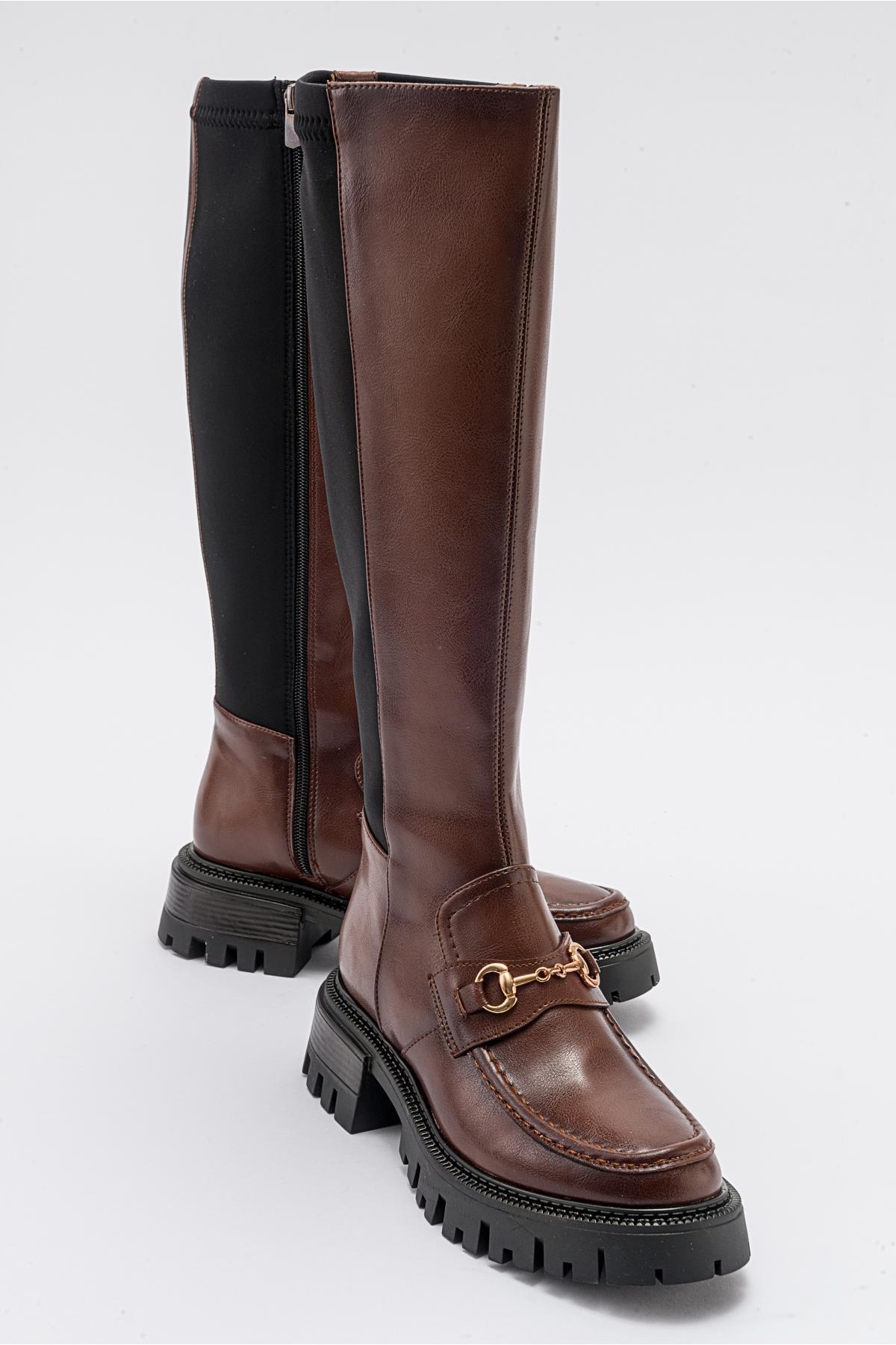 Chapel - Bota elástica con hebilla Coñac (Mujer)