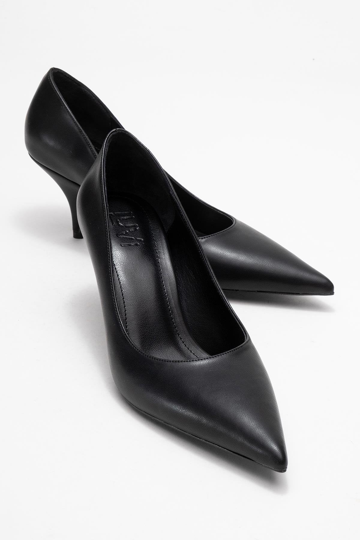 Marcus - Zapatos de tacón de punta fina negros (Mujer)
