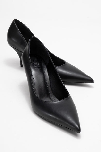Marcus - Zapatos de tacón de punta fina negros (Mujer)