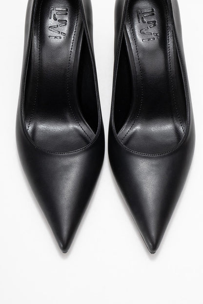 Marcus - Zapatos de tacón de punta fina negros (Mujer)