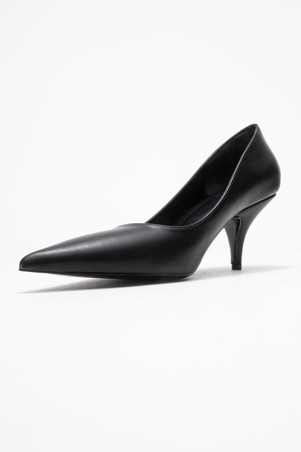 Marcus - Zapatos de tacón de punta fina negros (Mujer)