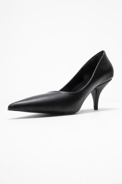 Marcus - Zapatos de tacón de punta fina negros (Mujer)