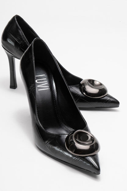 Jordana - Zapatilla de Tacón con Estampado y Punta Fina (Mujer)