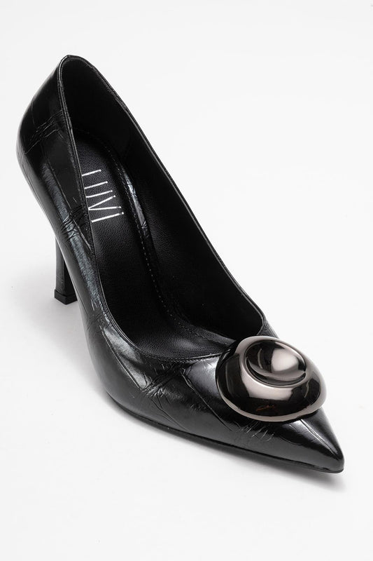 Jordana - Zapatilla de Tacón con Estampado y Punta Fina (Mujer)