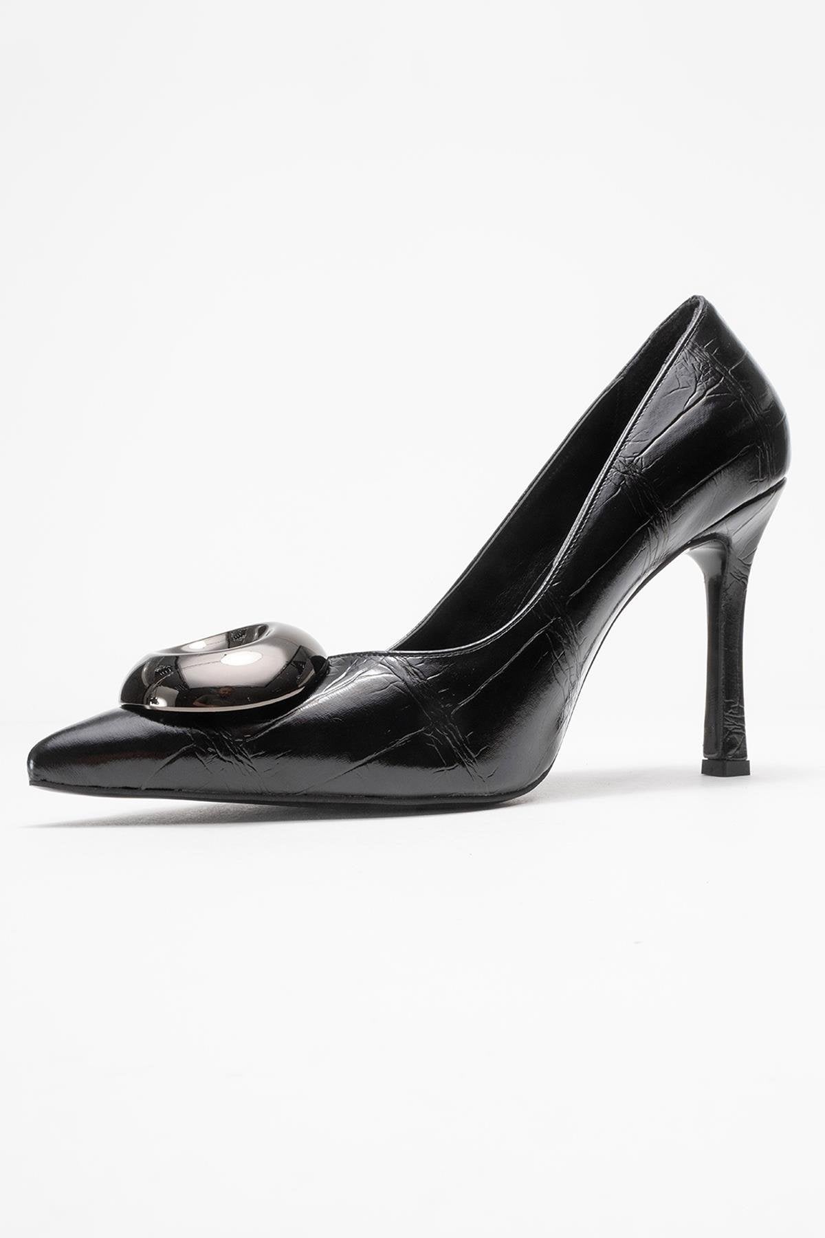 Jordana - Zapatilla de Tacón con Estampado y Punta Fina (Mujer)