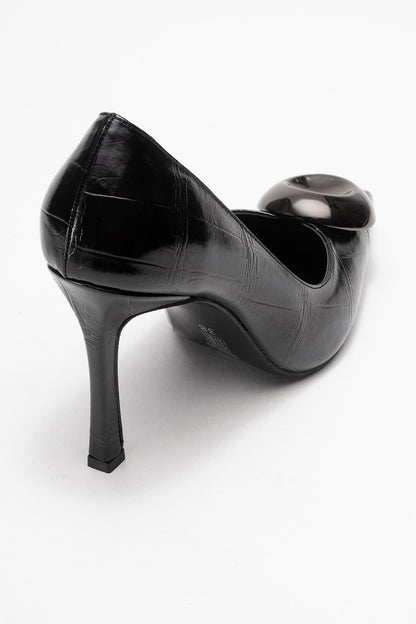 Jordana - Zapatilla de Tacón con Estampado y Punta Fina (Mujer)