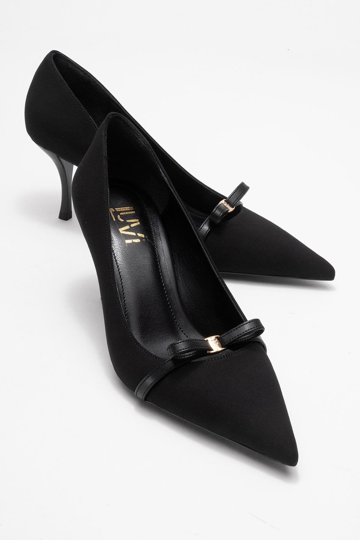 Annie - Zapato de tacón con lazo negro (mujer)