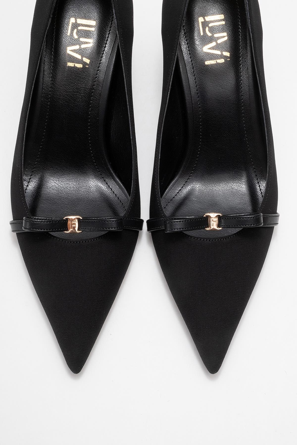 Annie - Zapato de tacón con lazo negro (mujer)
