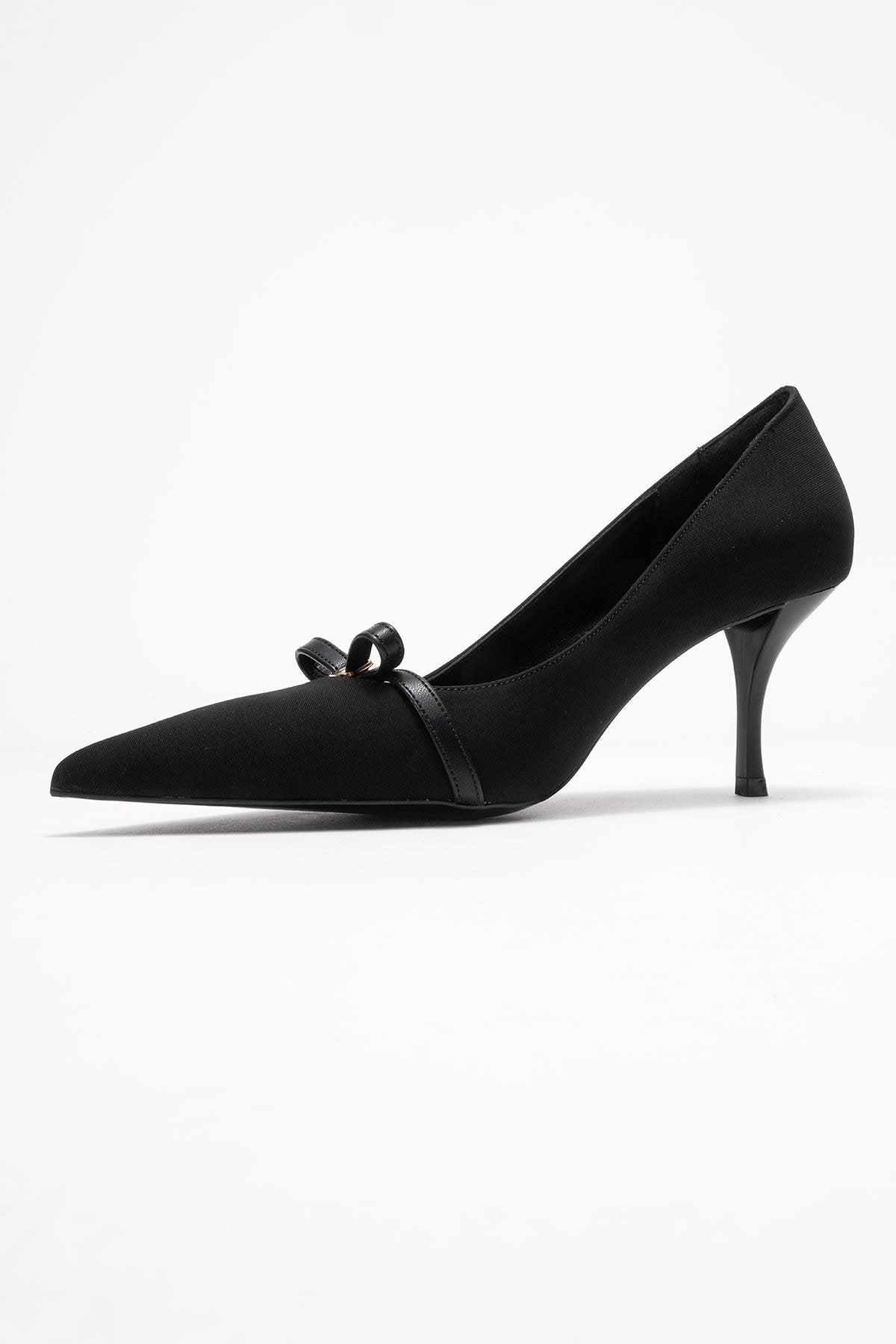 Annie - Zapato de tacón con lazo negro (mujer)