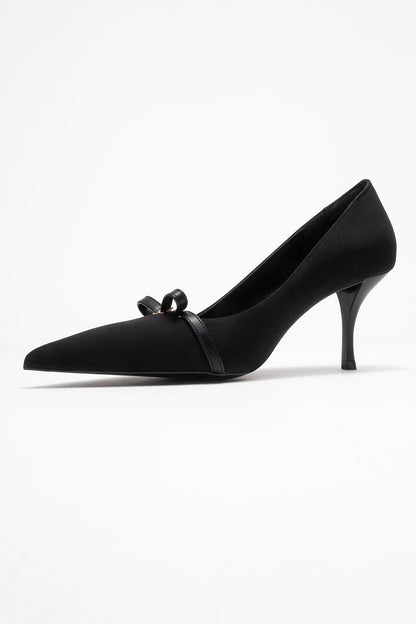 Annie - Zapato de tacón con lazo negro (mujer)
