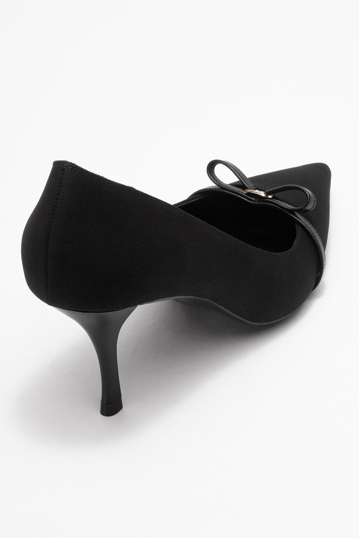 Annie - Zapato de tacón con lazo negro (mujer)