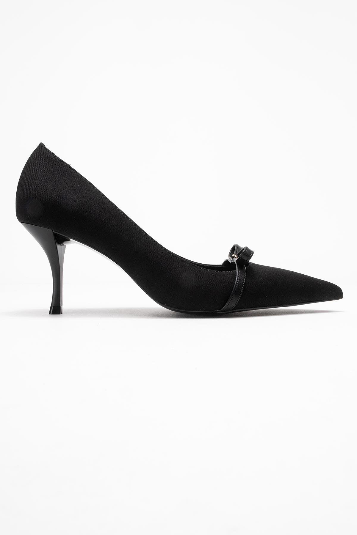 Annie - Zapato de tacón con lazo negro (mujer)