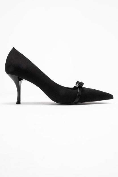 Annie - Zapato de tacón con lazo negro (mujer)