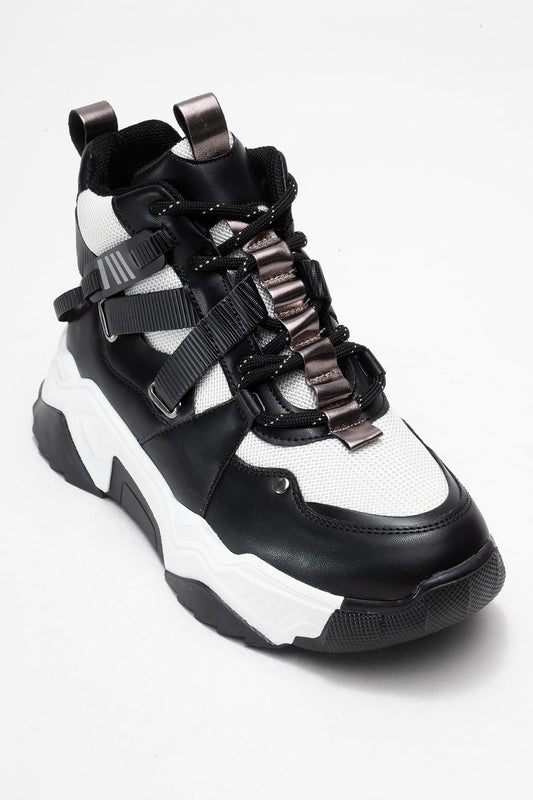 Seraphine - Black And White Zip Sport Boot (Women)