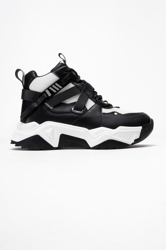 Seraphine - Black And White Zip Sport Boot (Women)