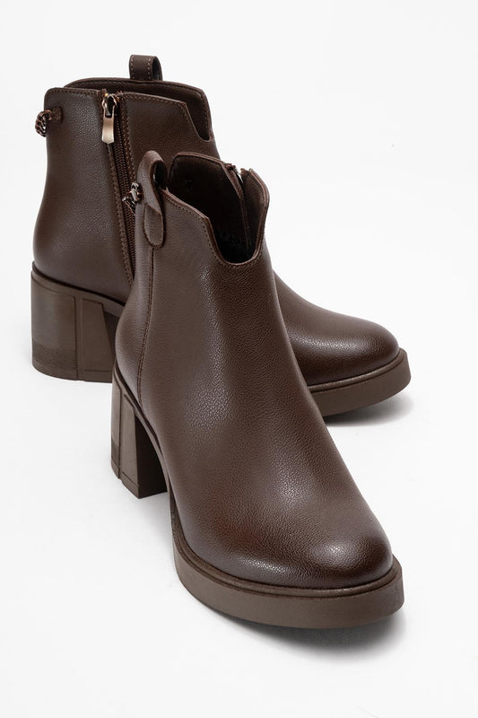 Mier - Brown Chunky Boot (Women)