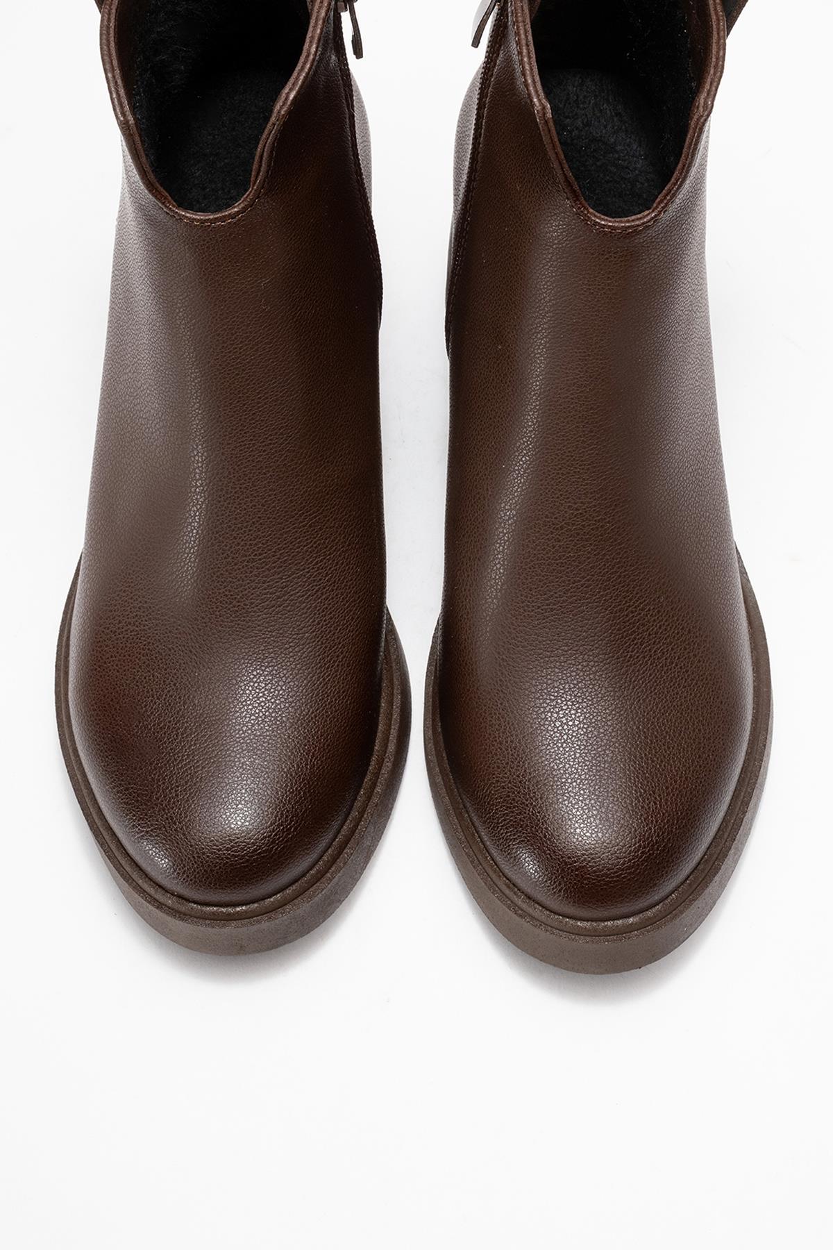 Mier - Brown Chunky Boot (Women)