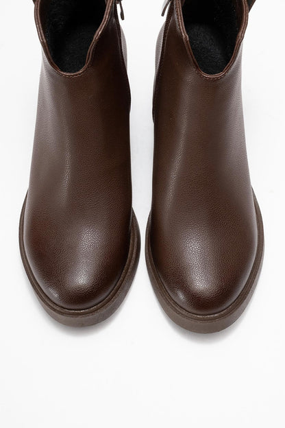 Mier - Brown Chunky Boot (Women)
