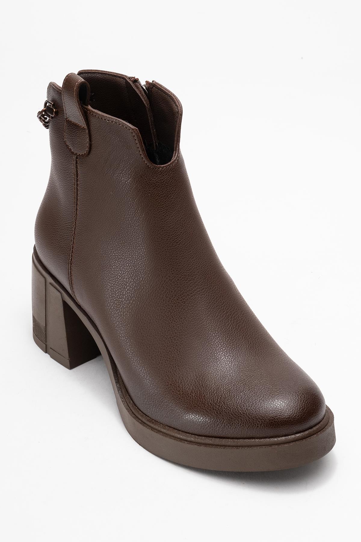 Mier - Brown Chunky Boot (Women)