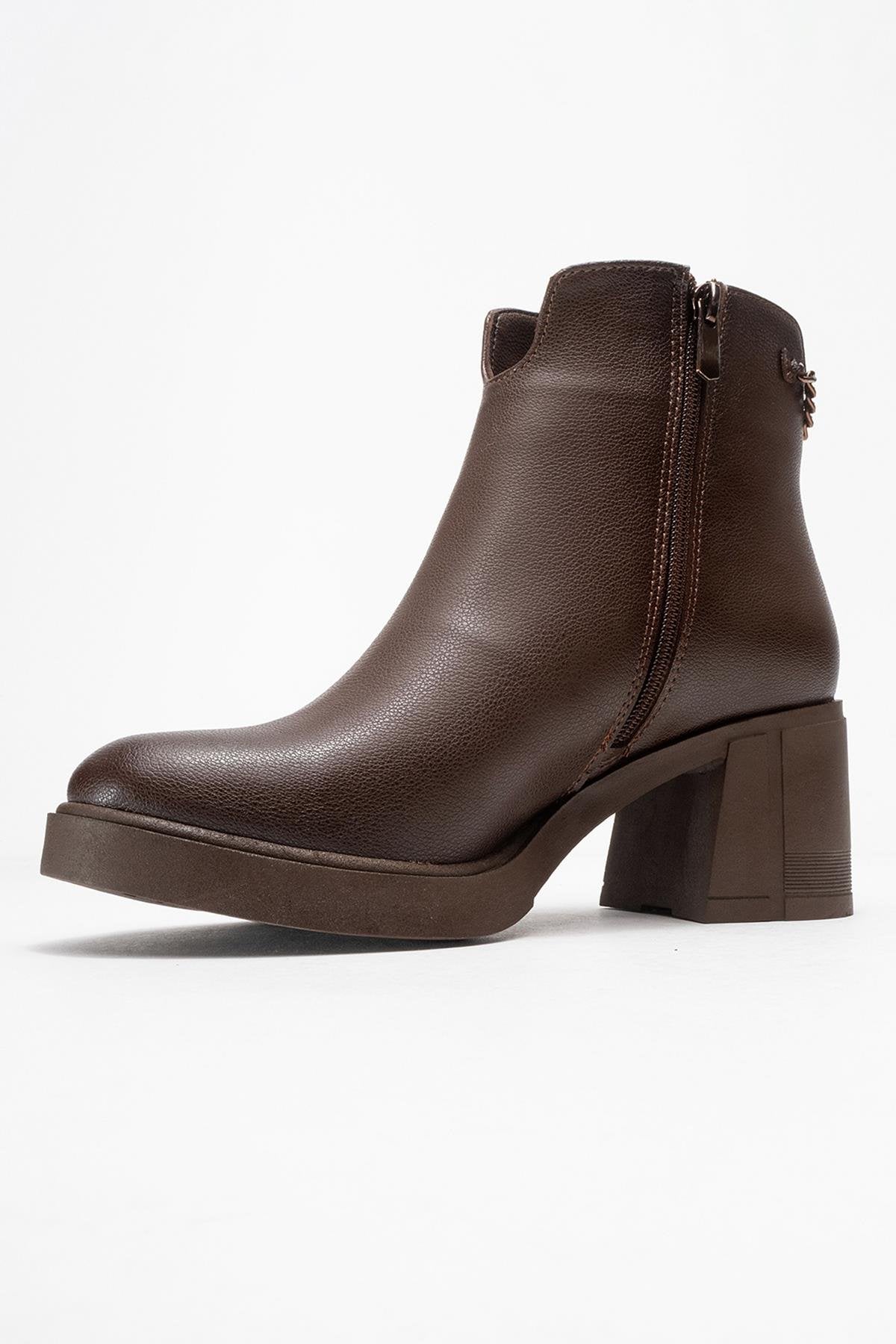Mier - Brown Chunky Boot (Women)