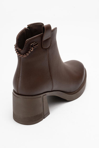 Mier - Brown Chunky Boot (Women)