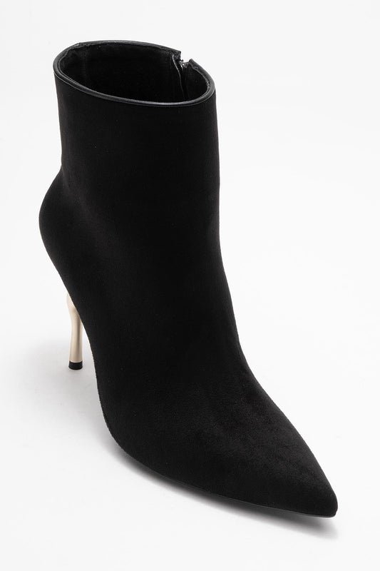 Crista - Black Pointed Toe Bootie (Women)
