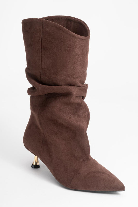 Stein - Brown Pointed Toe Boot (Women)
