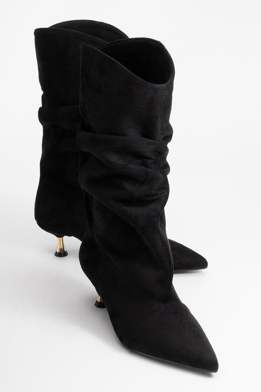 Stein - Black Pointed Toe Boot (Women)