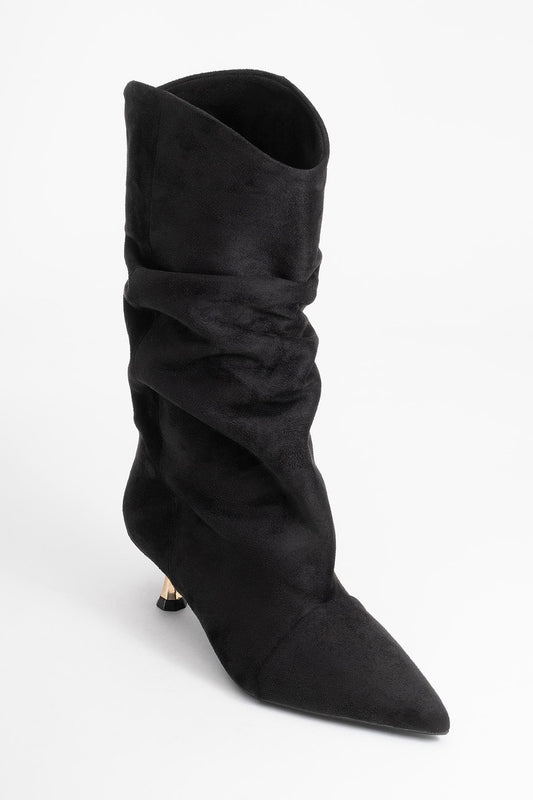 Stein - Black Pointed Toe Boot (Women)