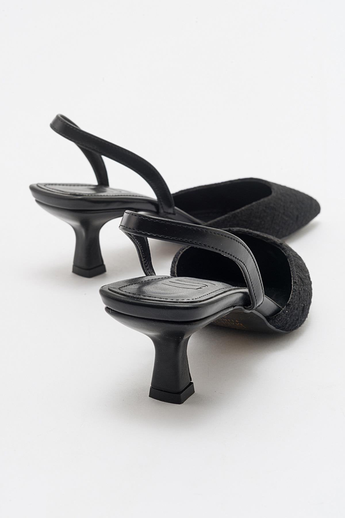 Zapatos de tacón en punta negros de Over (Mujer)